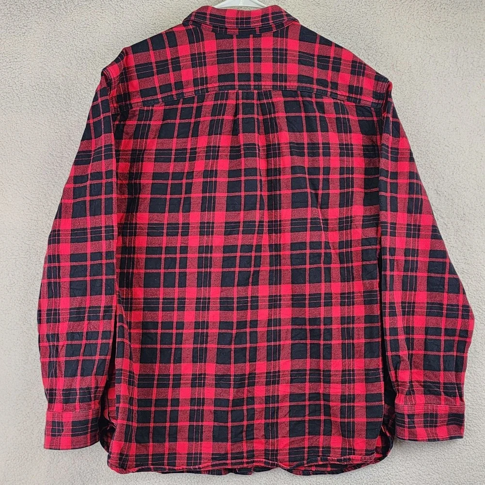 The‎ North Face Plaid Flannel Button Down Shirt Mens XXL Red Black Gorpcore